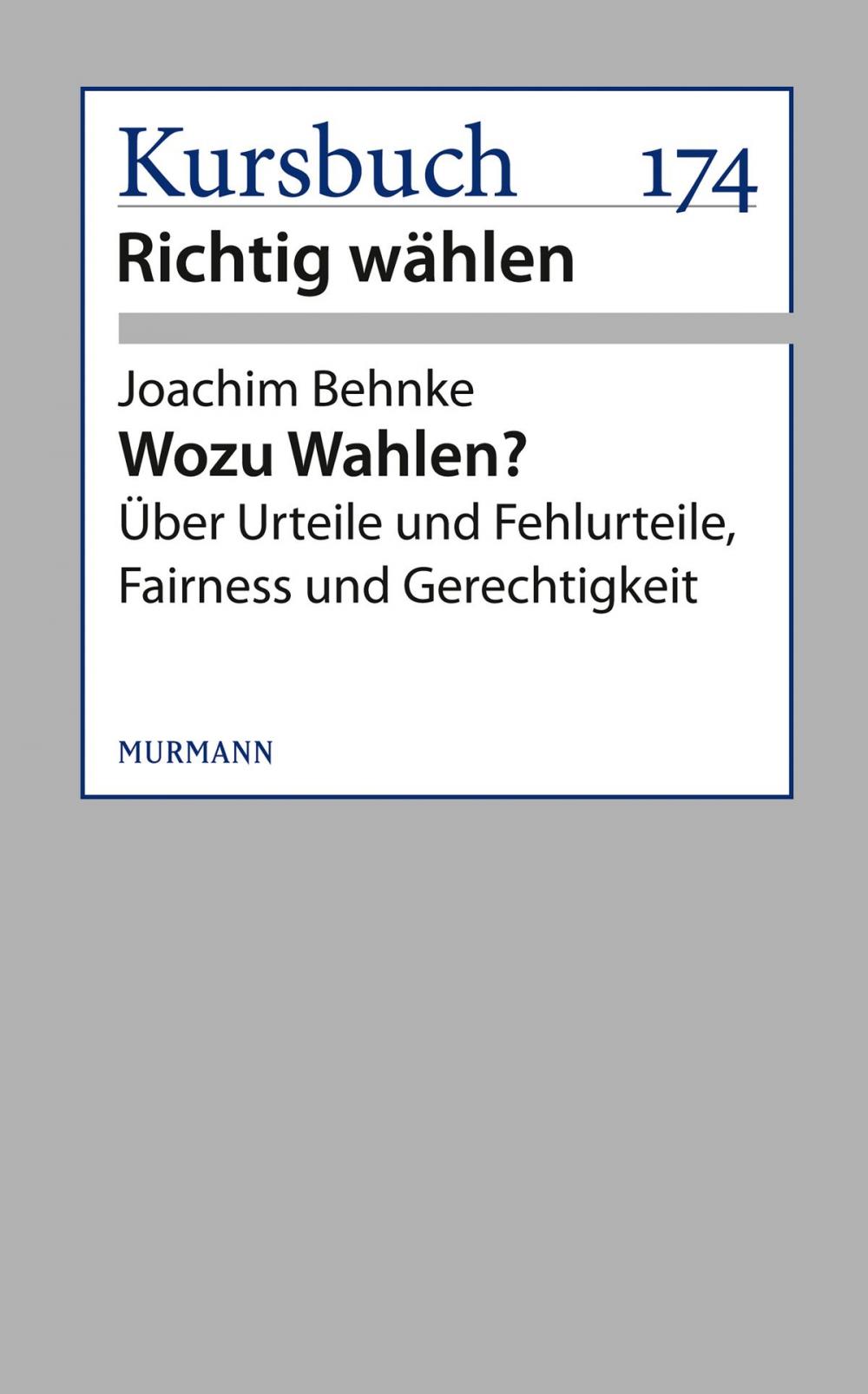 Big bigCover of Wozu Wahlen?