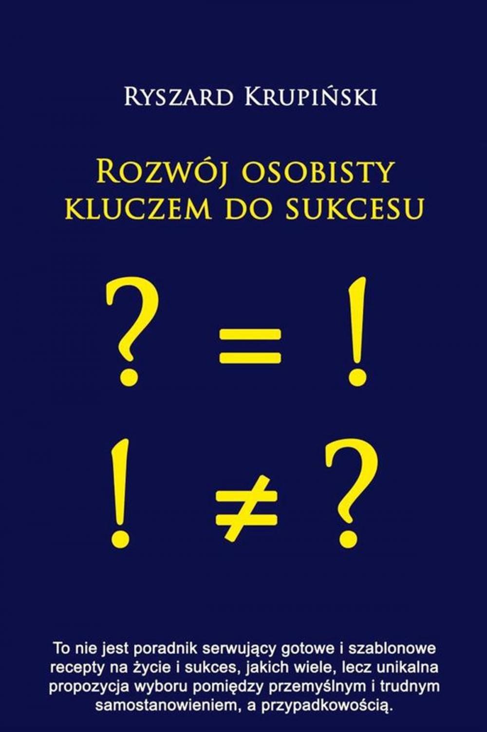 Big bigCover of Rozwój osobisty kluczem do sukcesu