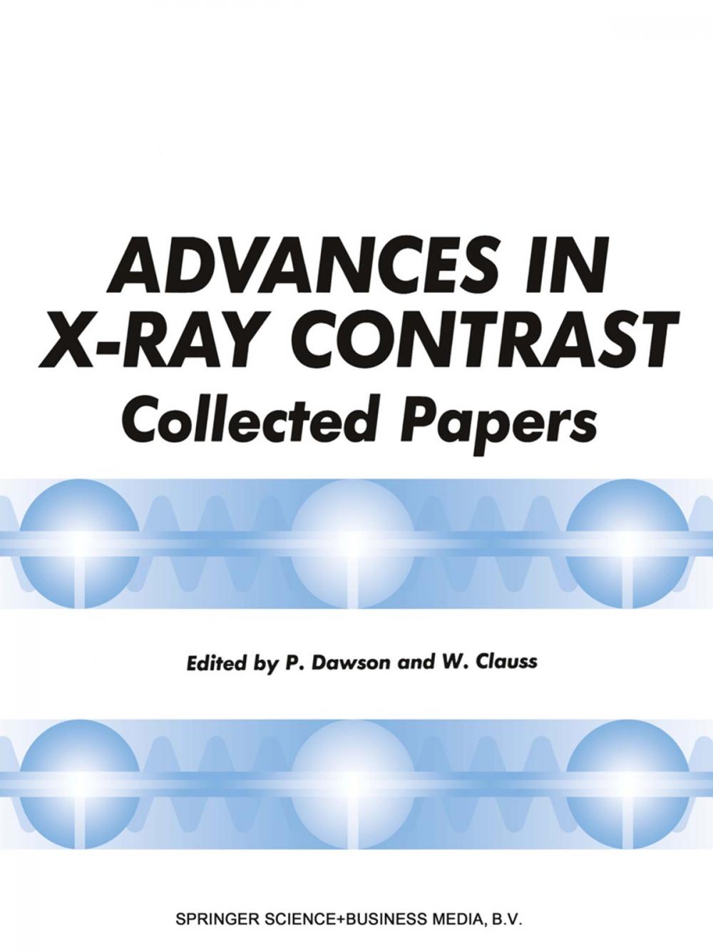 Big bigCover of Advances in X-Ray Contrast