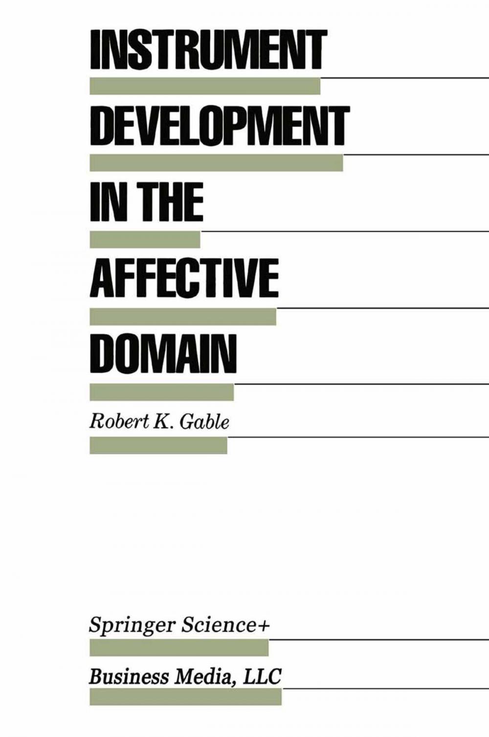 Big bigCover of Instrument Development in the Affective Domain