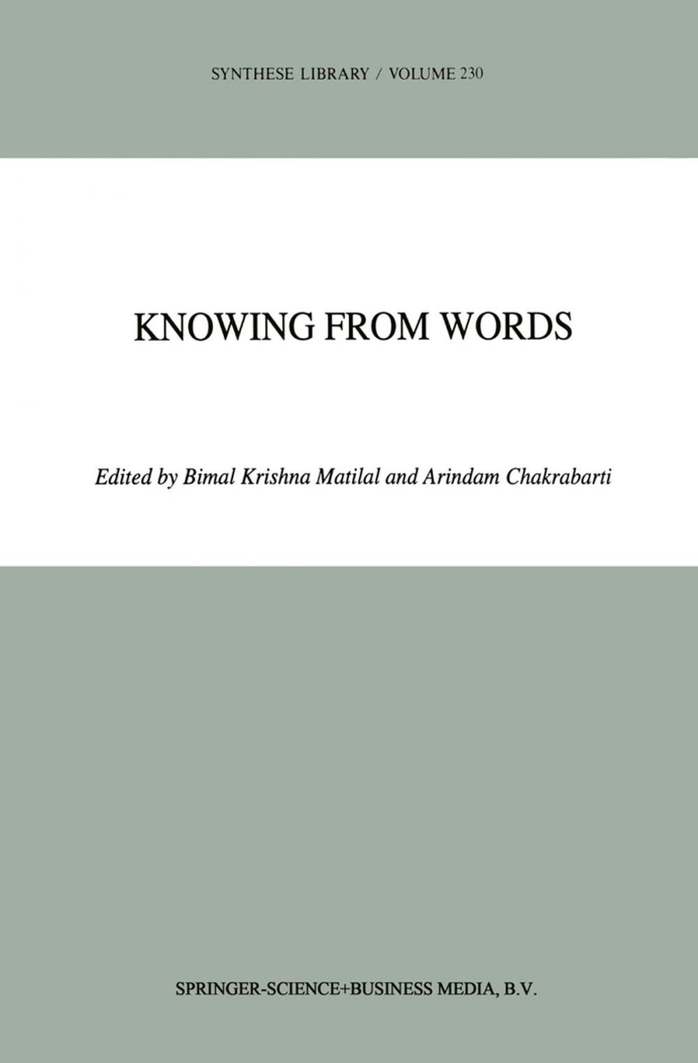 Big bigCover of Knowing from Words