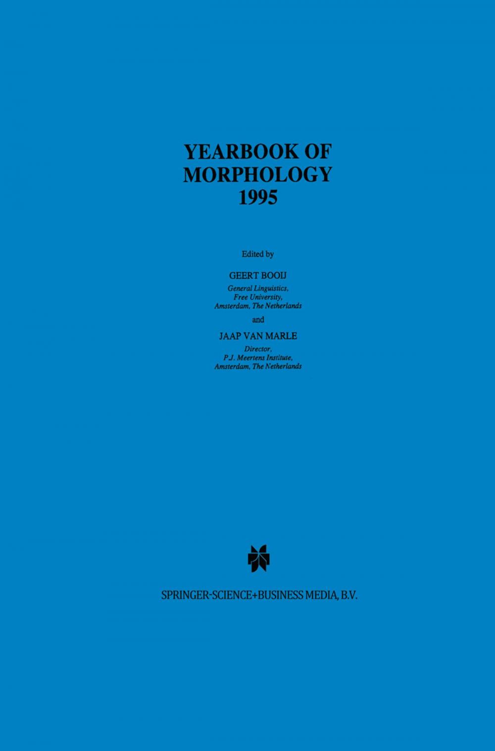 Big bigCover of Yearbook of Morphology 1995