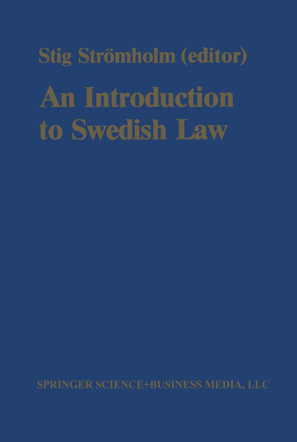 Big bigCover of An Introduction to Swedish Law