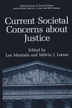 Cover of the book Current Societal Concerns about Justice by Maartje E. Zonderland