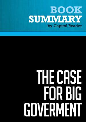 Cover of Summary of The Case for Big Goverment - Jeff Madrick