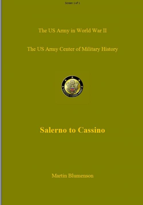 Cover of the book Salerno to Cassino by Martin Blumenson, 232 Celsius