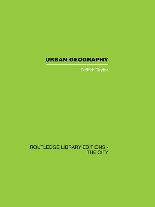 Cover of the book Urban Geography by , Taylor and Francis