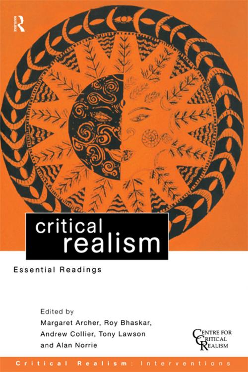 Cover of the book Critical Realism by , Taylor and Francis