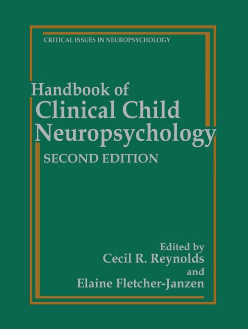 Cover of the book Handbook of Clinical Child Neuropsychology by , Springer US