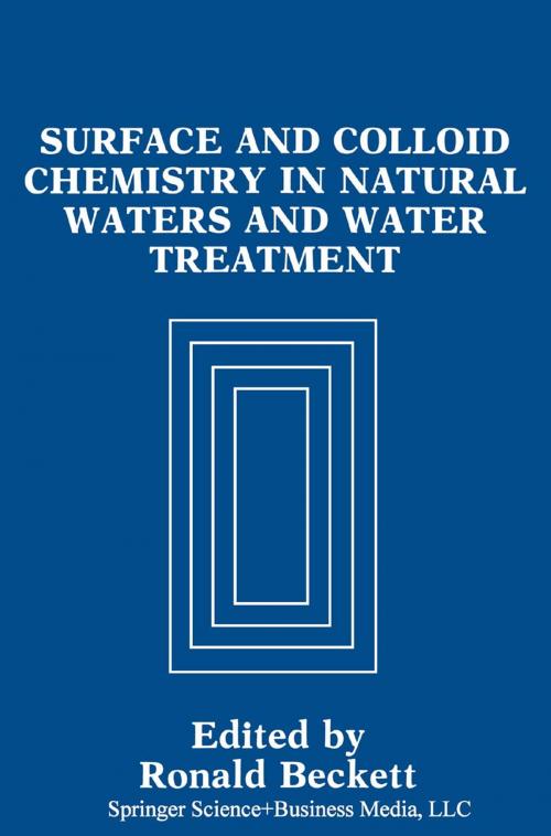 Cover of the book Surface and Colloid Chemistry in Natural Waters and Water Treatment by , Springer US