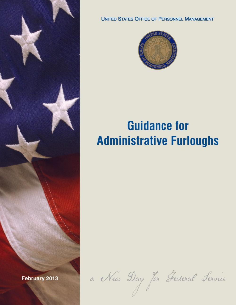 Big bigCover of United States Office of Personnel Management (OPM): Guidance for Administrative Furloughs