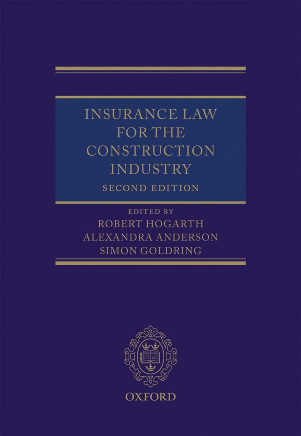 Big bigCover of Insurance Law for the Construction Industry