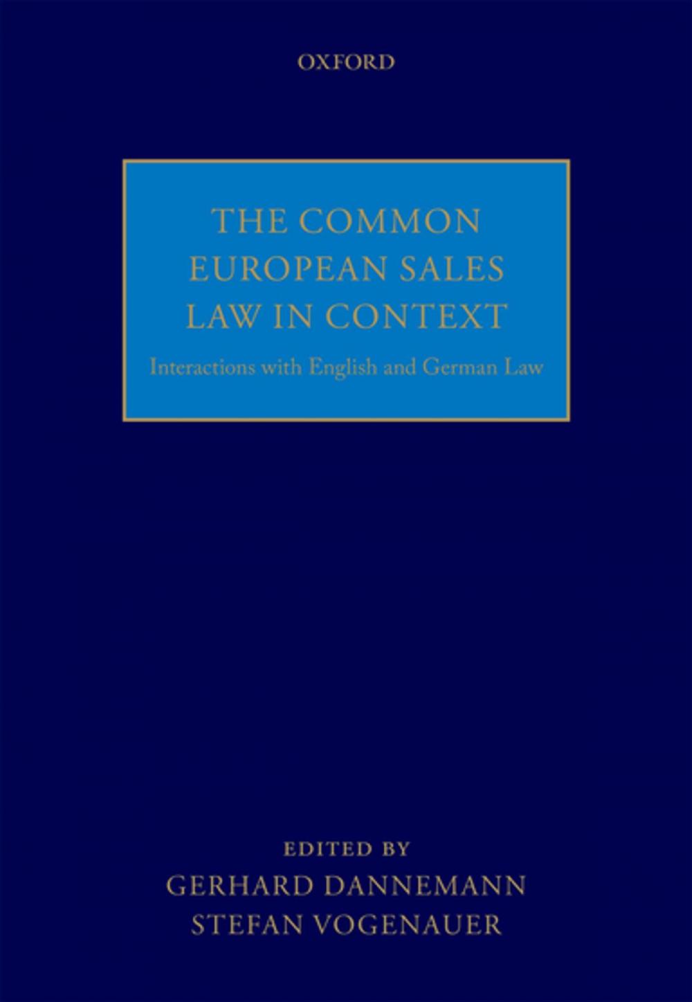 Big bigCover of The Common European Sales Law in Context