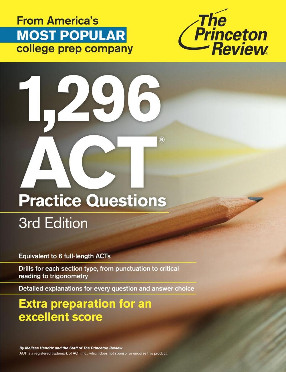 Big bigCover of 1,296 ACT Practice Questions, 3rd Edition