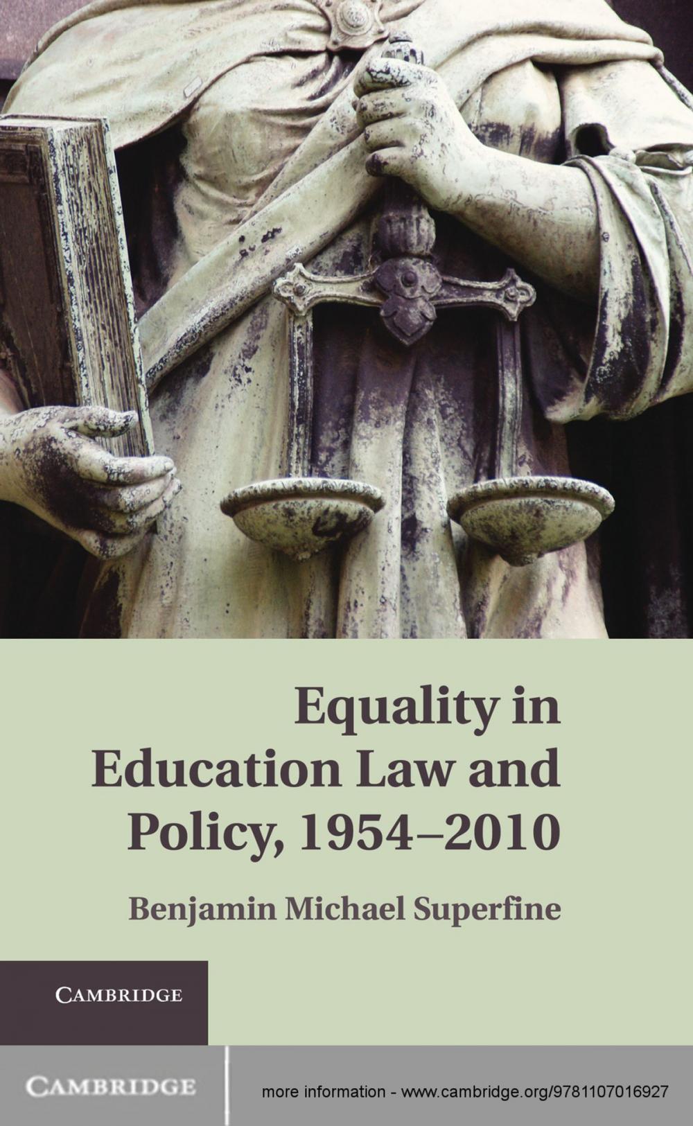 Big bigCover of Equality in Education Law and Policy, 1954–2010