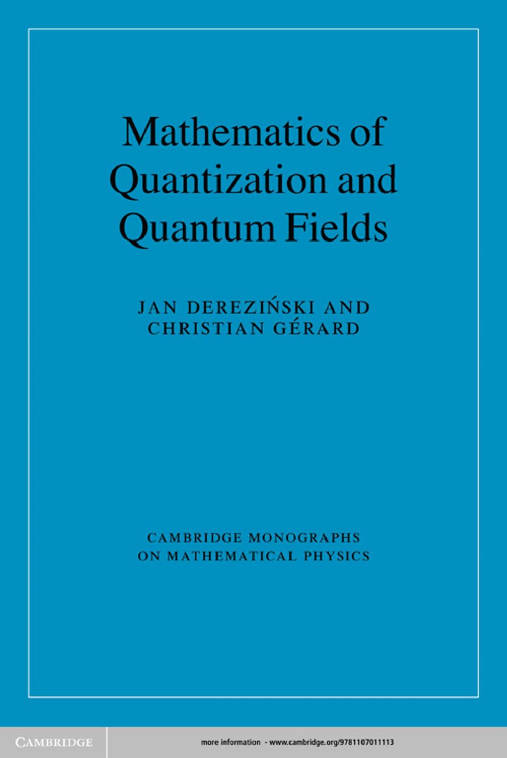 Big bigCover of Mathematics of Quantization and Quantum Fields