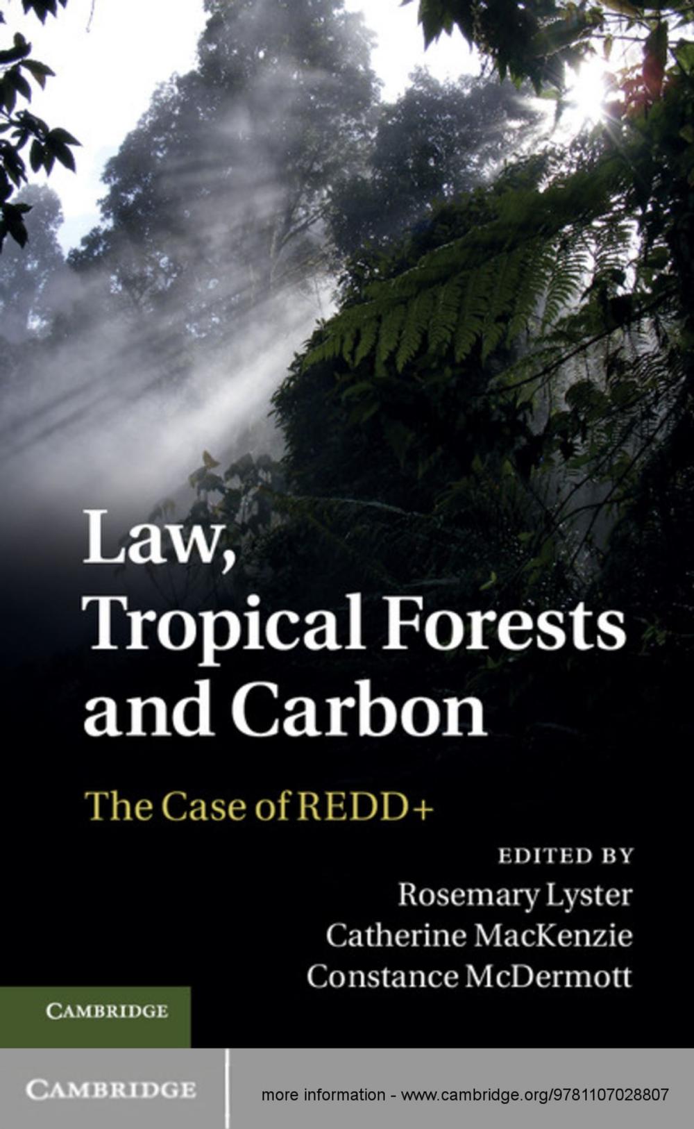 Big bigCover of Law, Tropical Forests and Carbon
