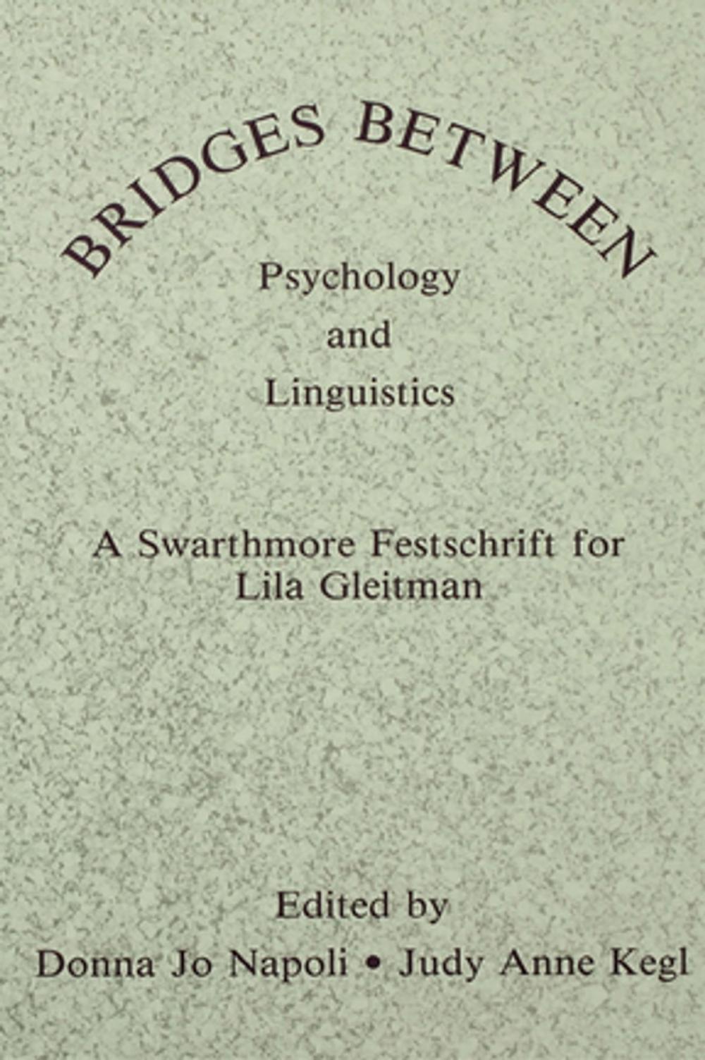 Big bigCover of Bridges Between Psychology and Linguistics