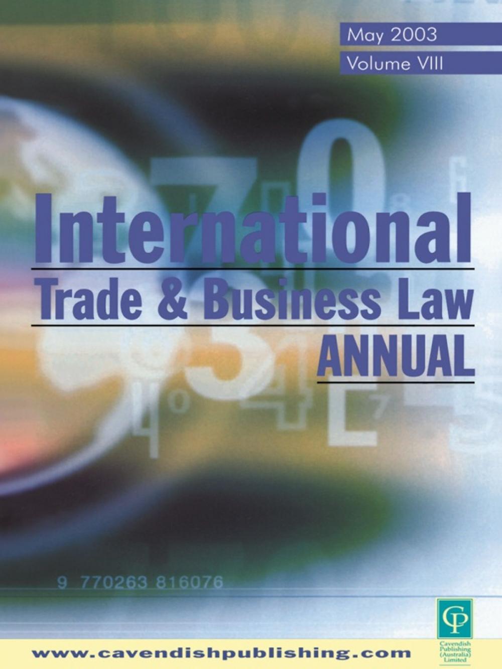 Big bigCover of International Trade and Business Law Review