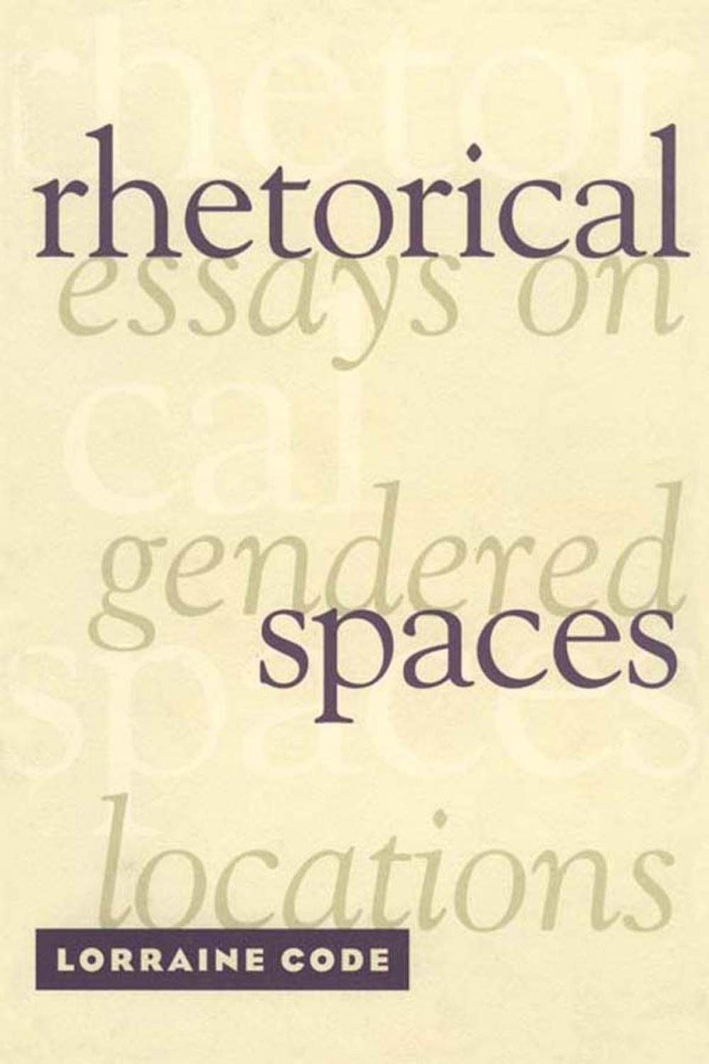 Big bigCover of Rhetorical Spaces