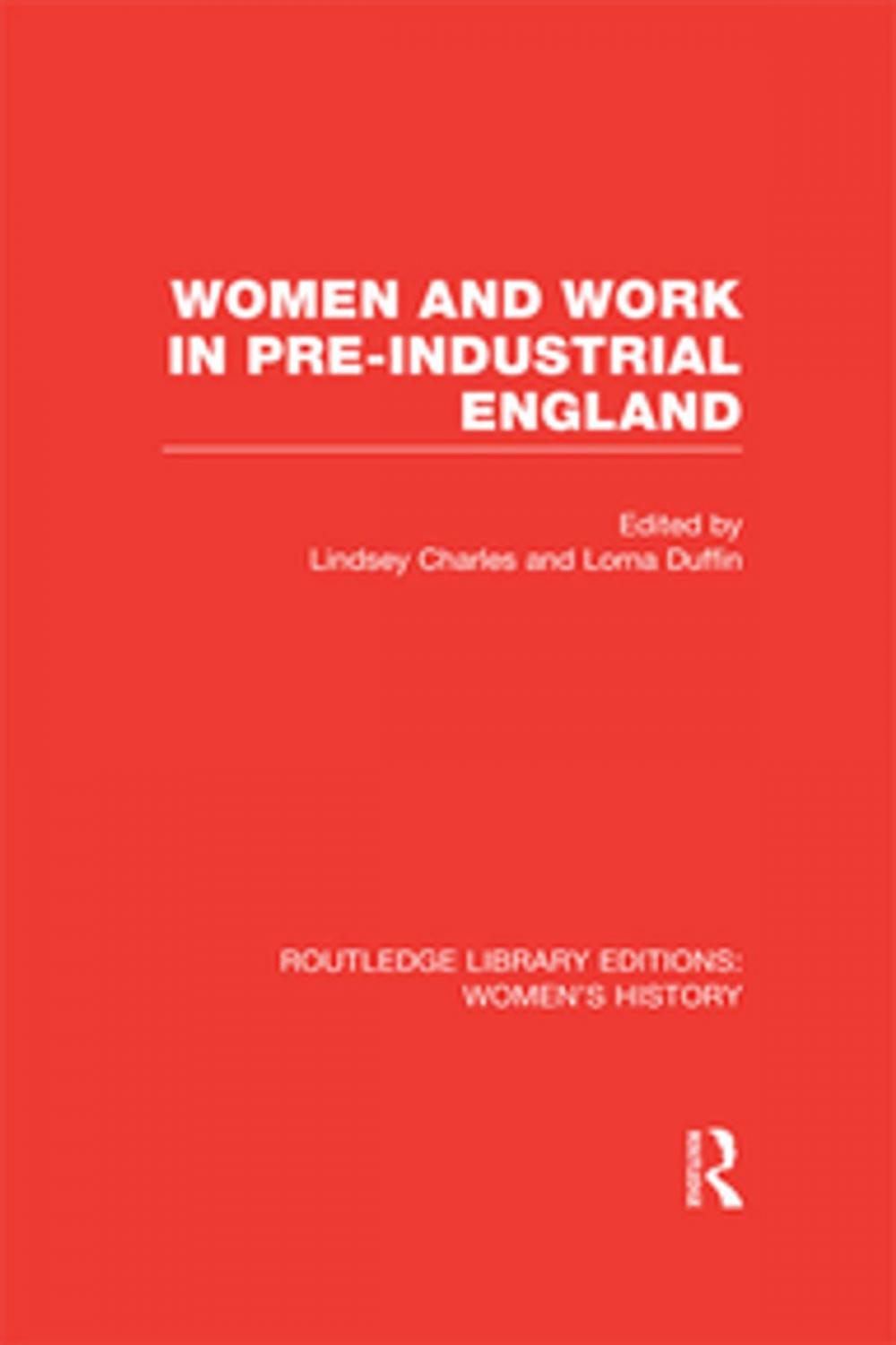 Big bigCover of Women and Work in Pre-industrial England