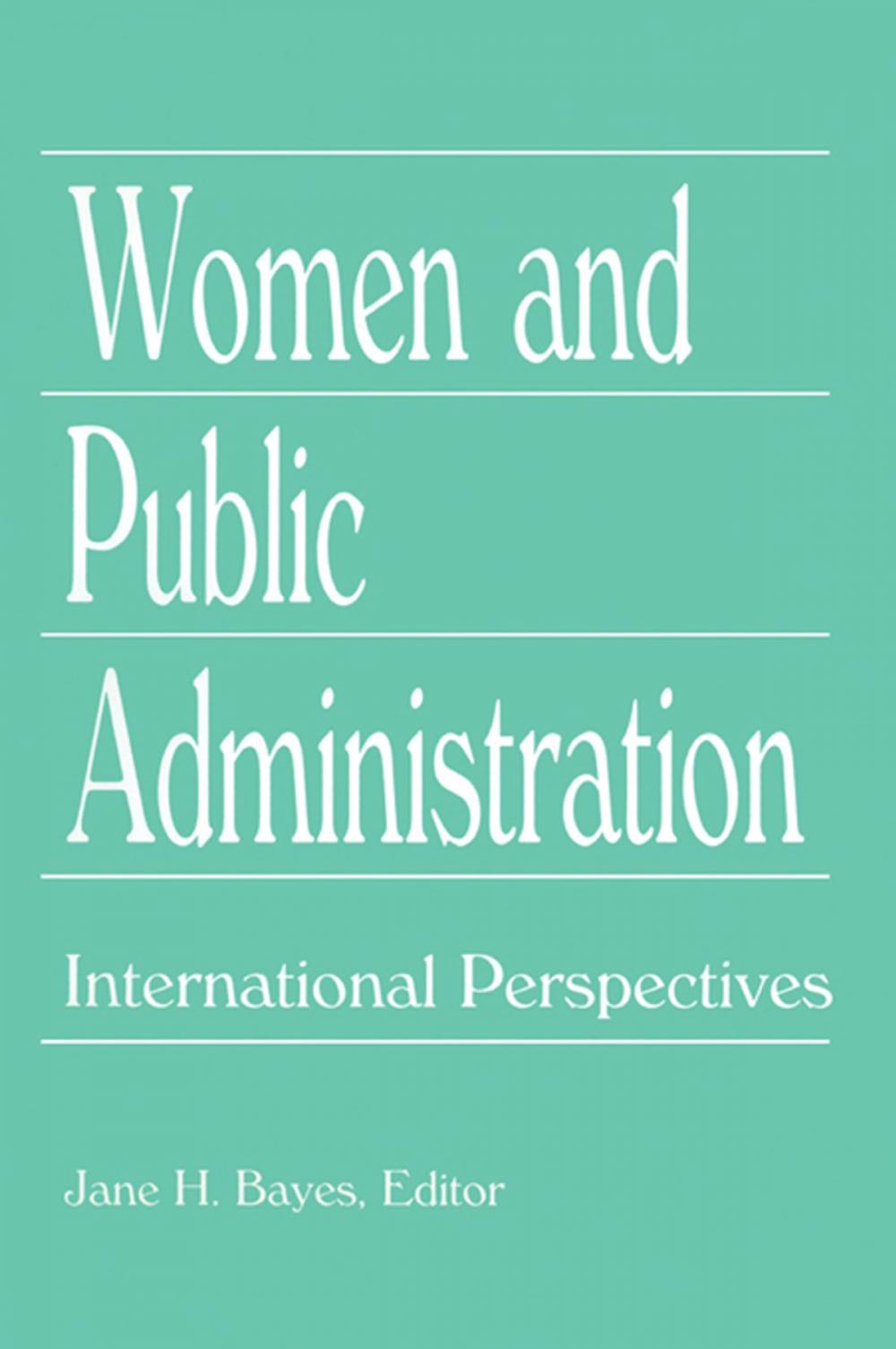 Big bigCover of Women and Public Administration