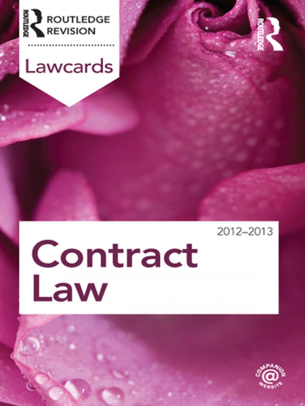 Big bigCover of Contract Lawcards 2012-2013