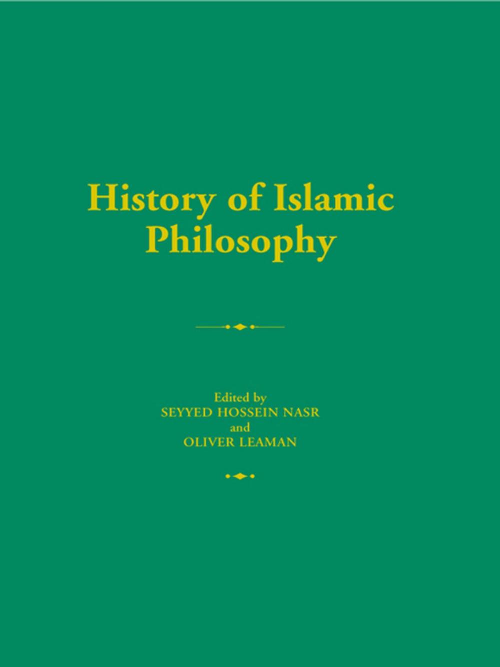 Big bigCover of History of Islamic Philosophy