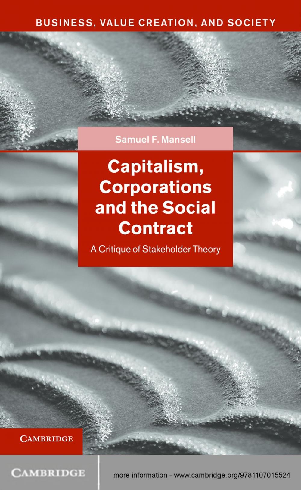 Big bigCover of Capitalism, Corporations and the Social Contract