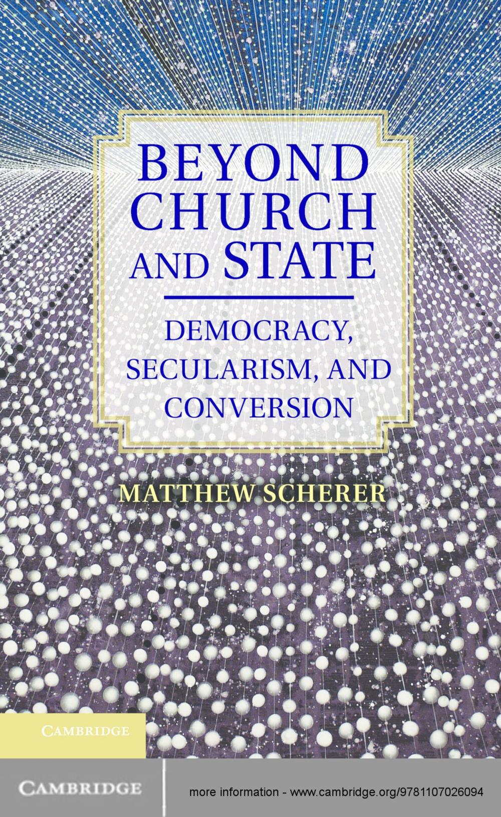 Big bigCover of Beyond Church and State