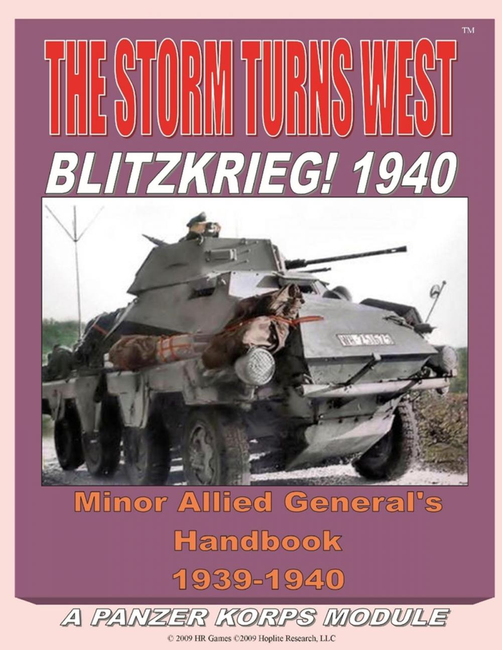 Big bigCover of The Storm Turns West: Blitzkrieg! 1940