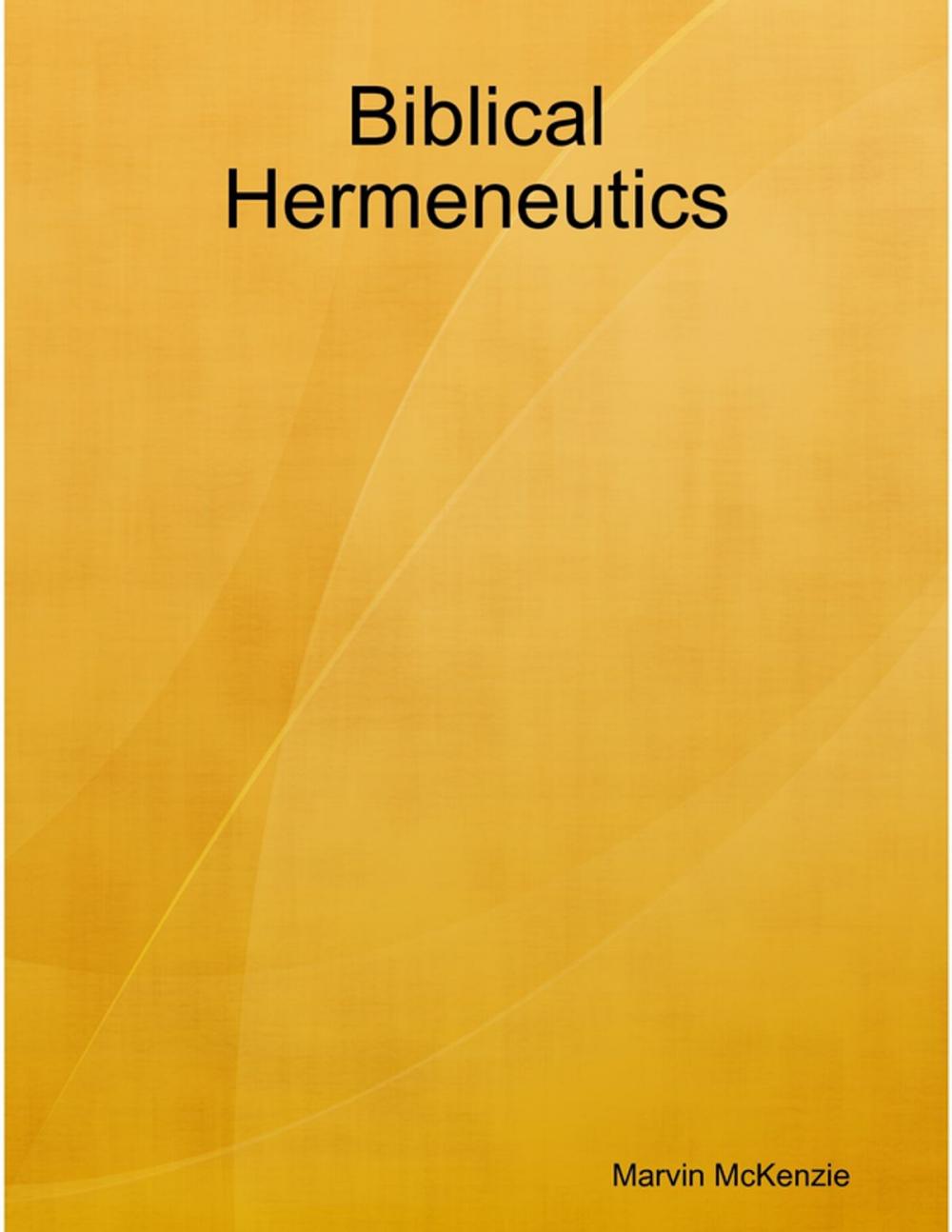 Big bigCover of Biblical Hermeneutics