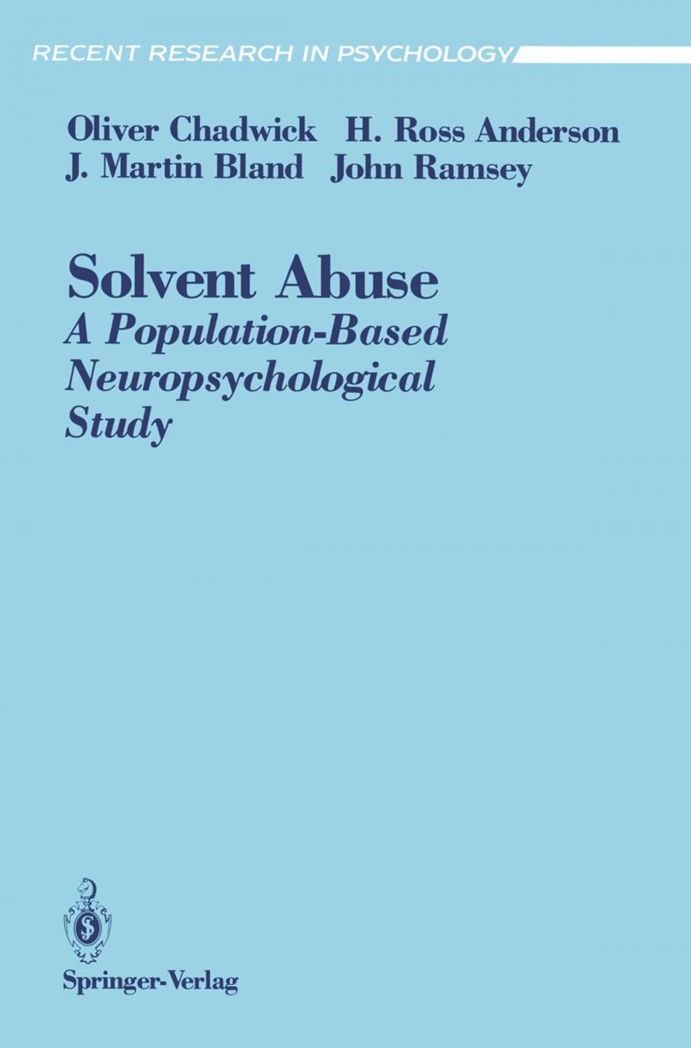 Big bigCover of Solvent Abuse