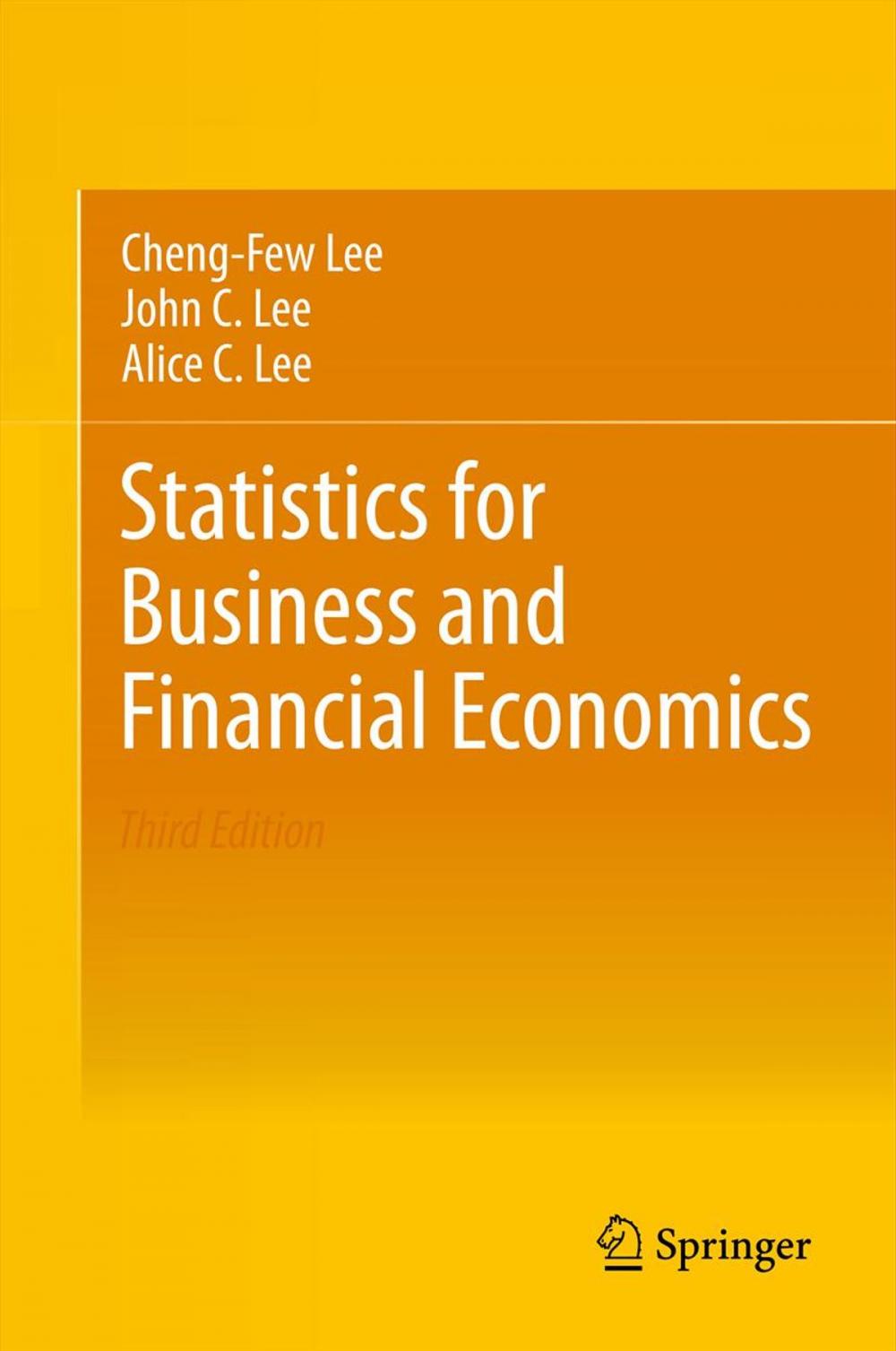 Big bigCover of Statistics for Business and Financial Economics