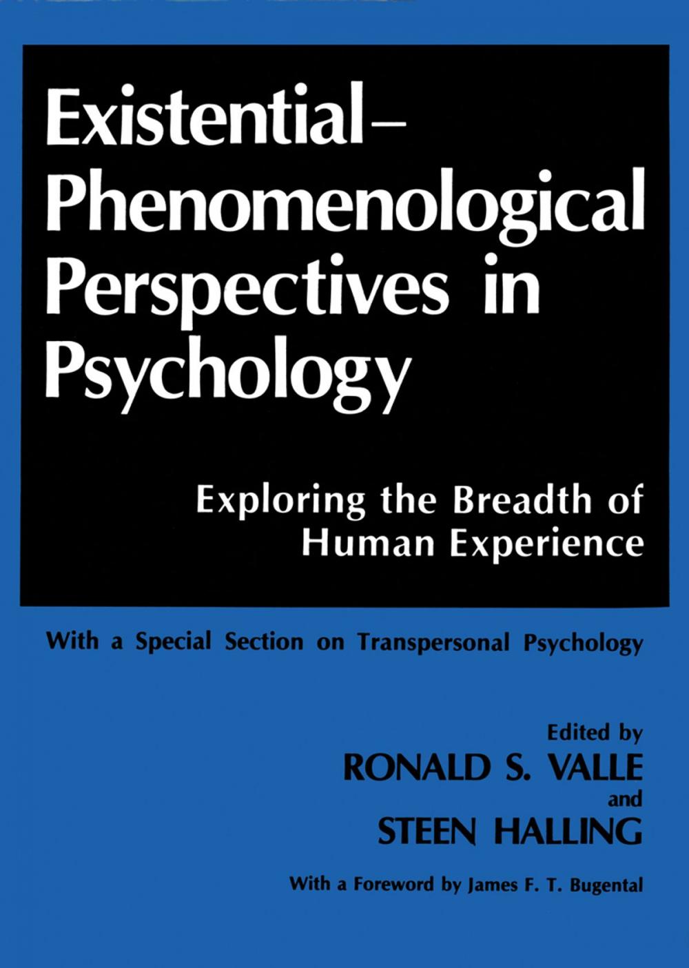 Big bigCover of Existential-Phenomenological Perspectives in Psychology