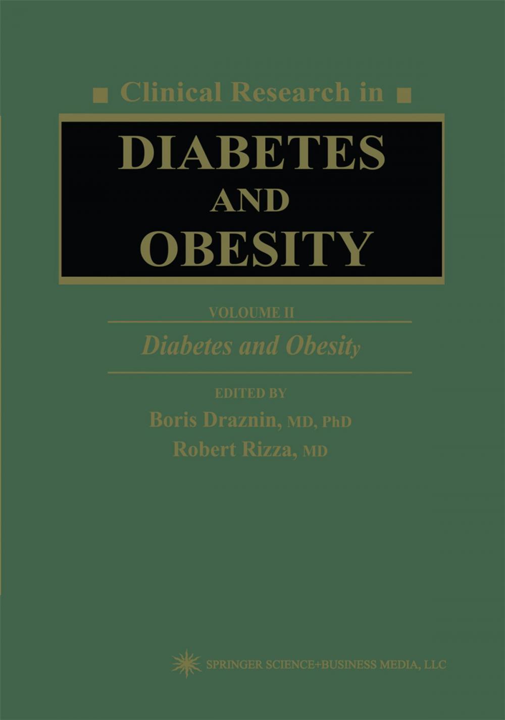 Big bigCover of Clinical Research in Diabetes and Obesity, Volume 2