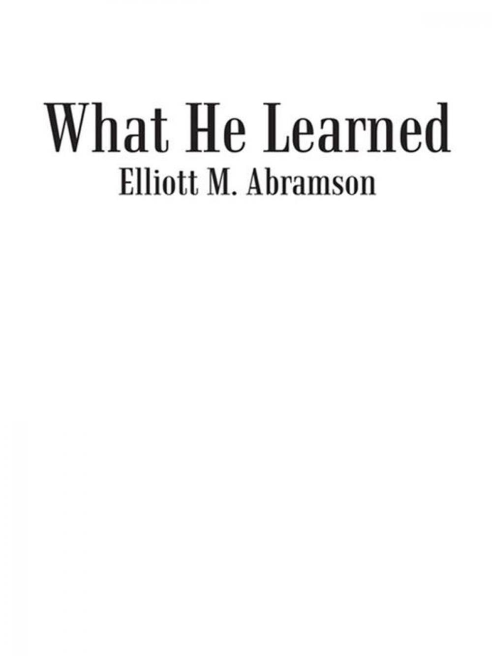 Big bigCover of What He Learned