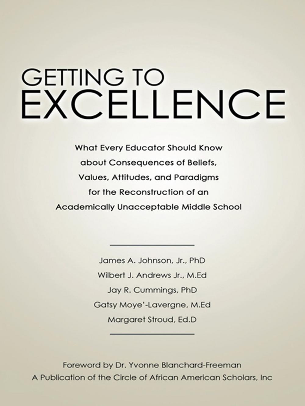 Big bigCover of Getting to Excellence