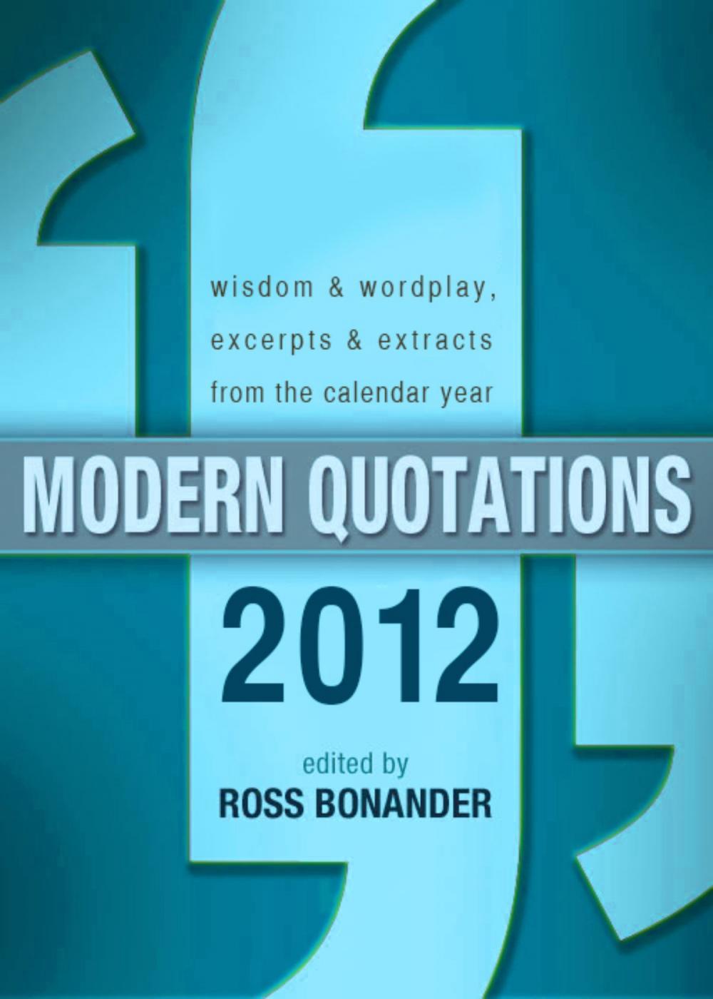 Big bigCover of Modern Quotations 2012