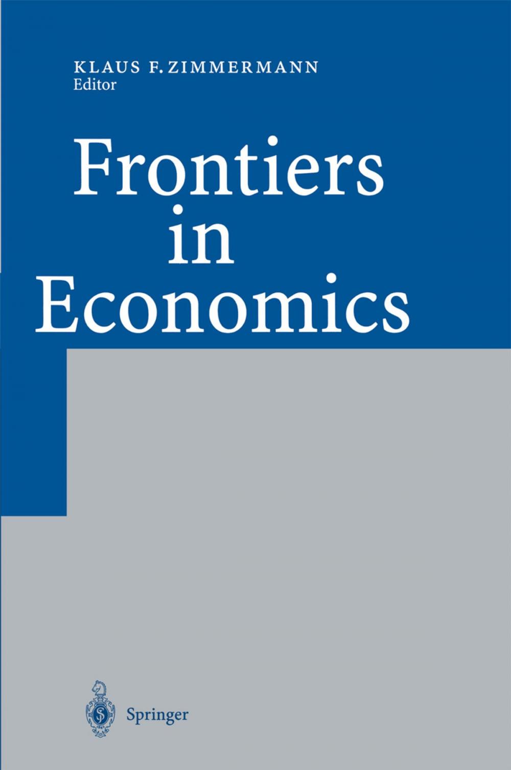 Big bigCover of Frontiers in Economics