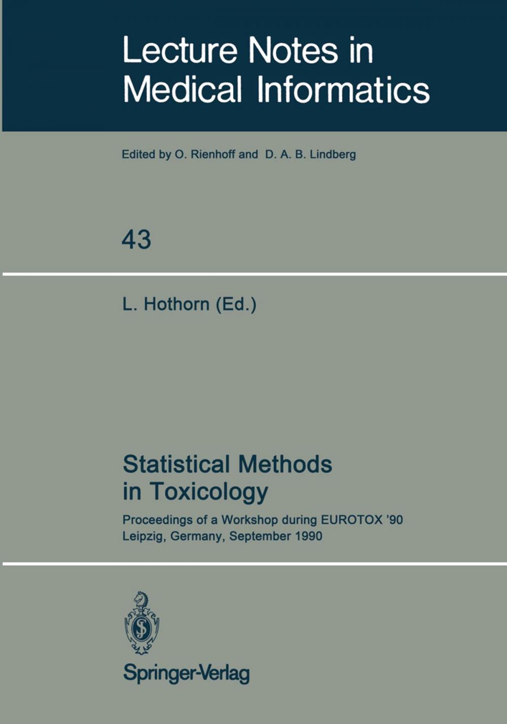 Big bigCover of Statistical Methods in Toxicology