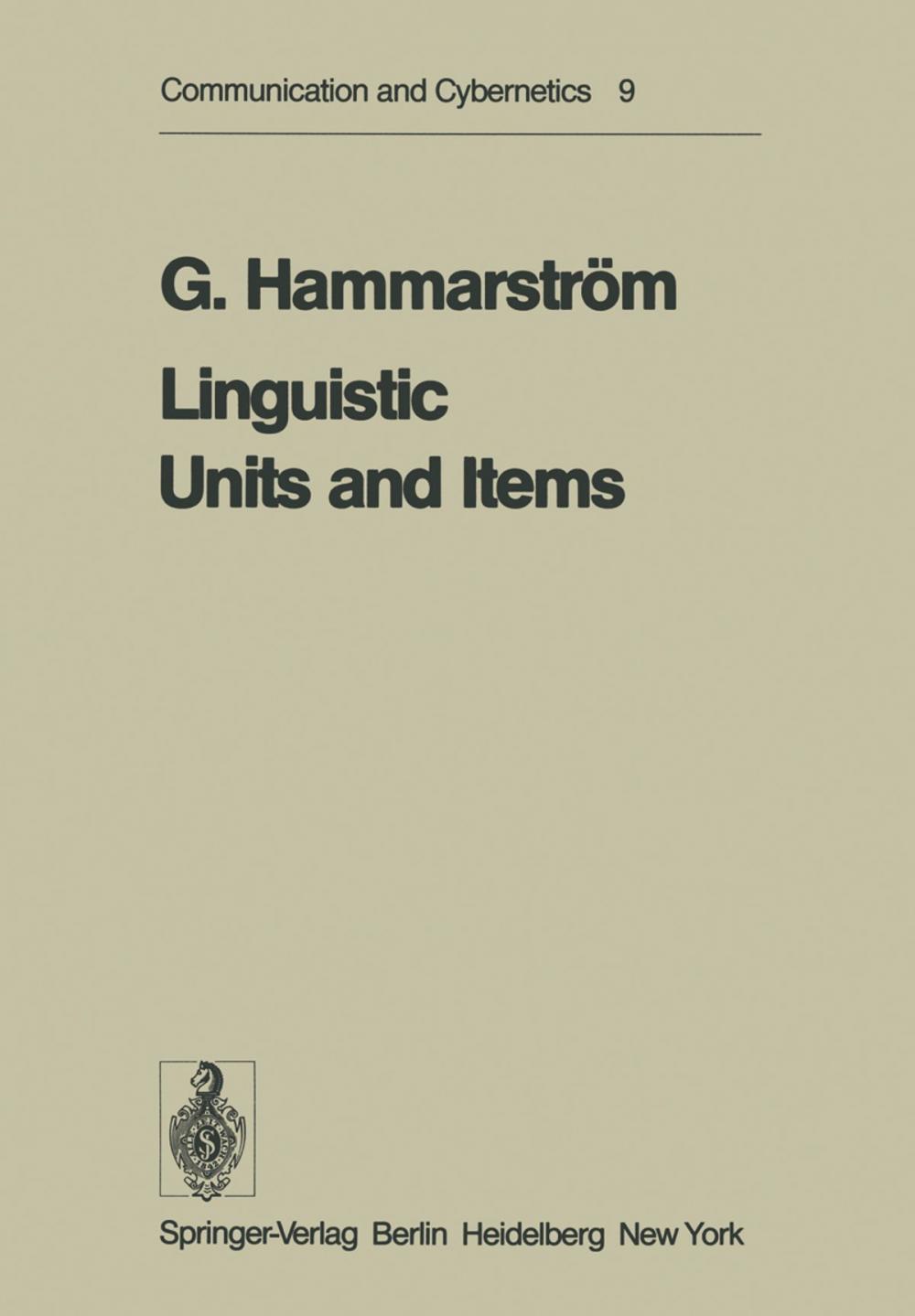 Big bigCover of Linguistic Units and Items