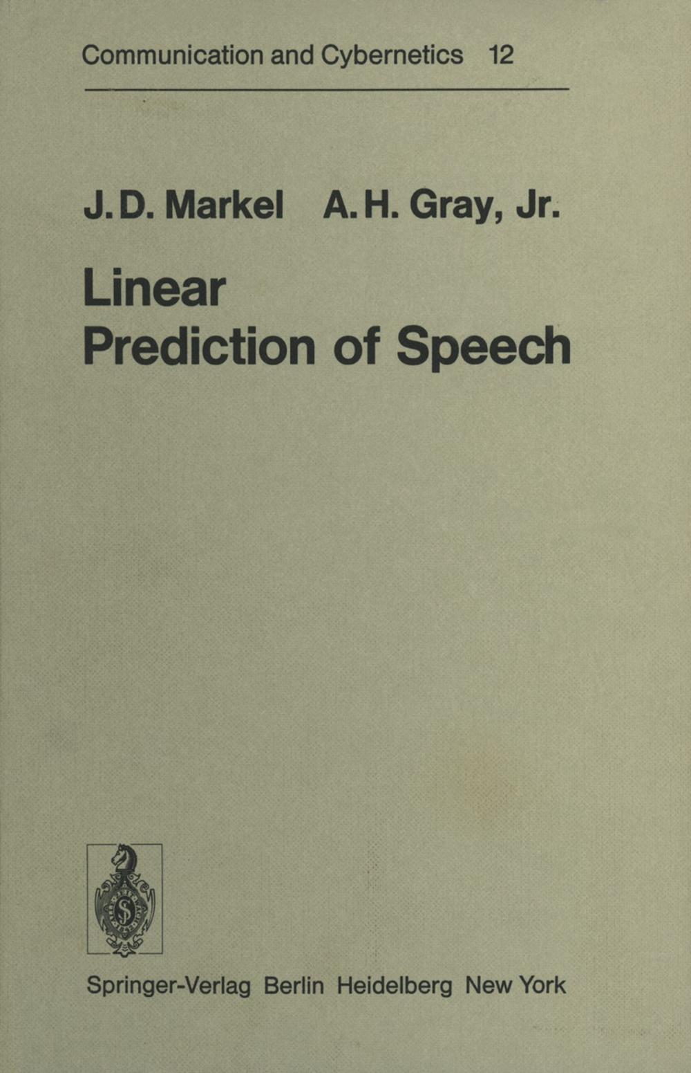 Big bigCover of Linear Prediction of Speech