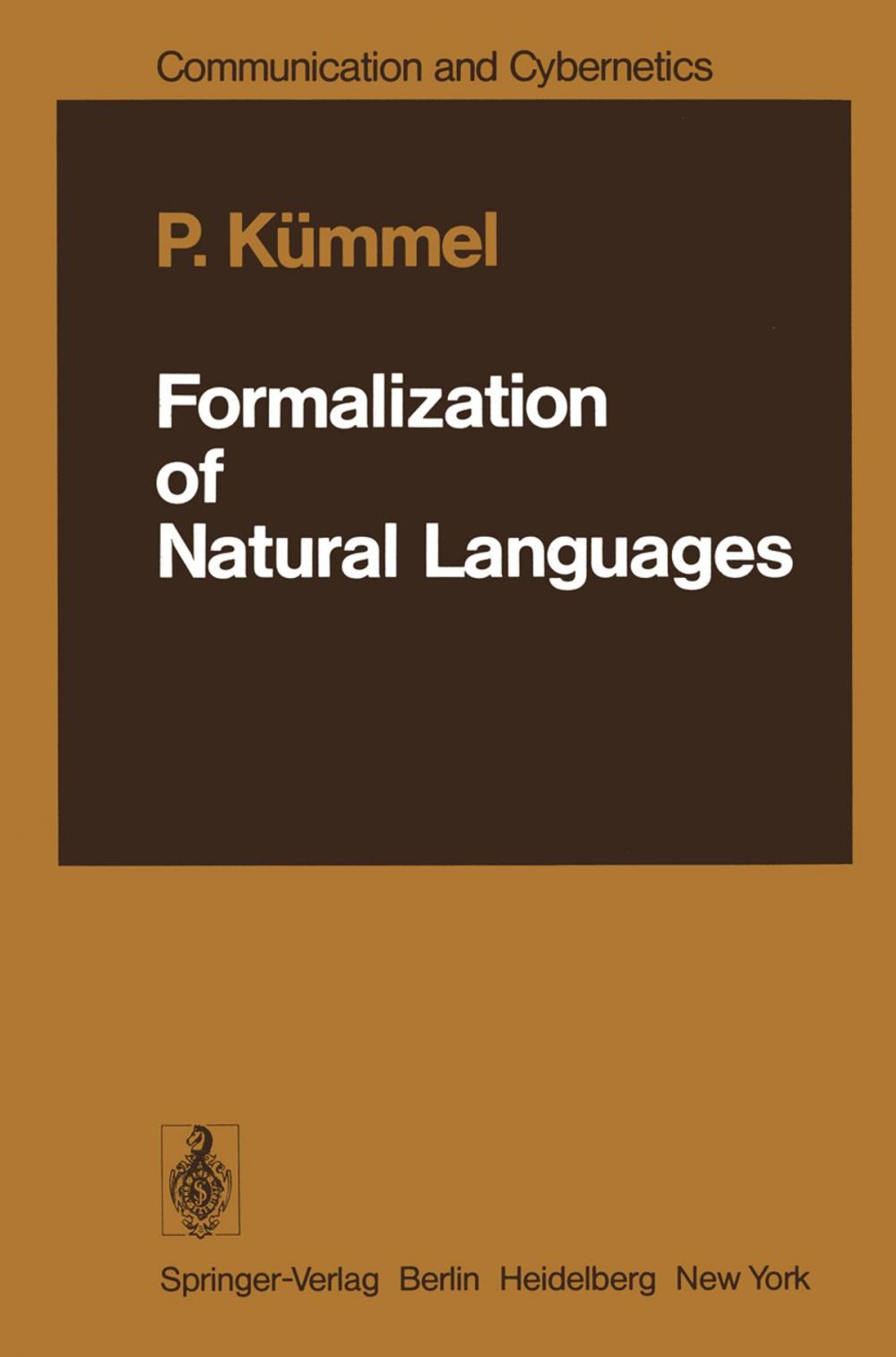 Big bigCover of Formalization of Natural Languages