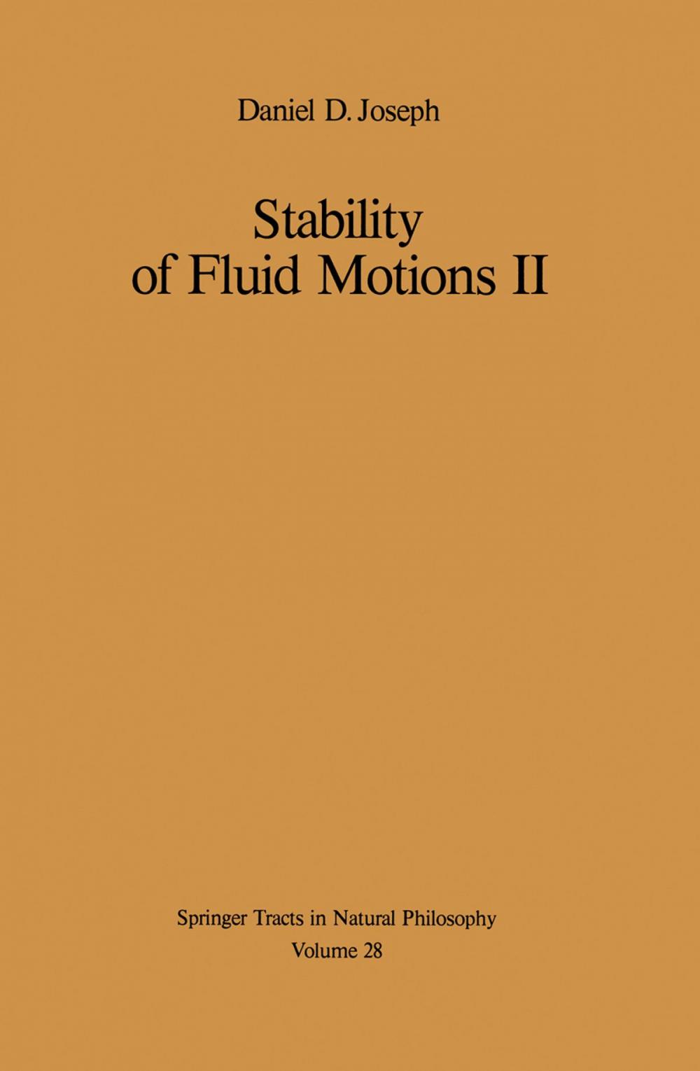 Big bigCover of Stability of Fluid Motions II