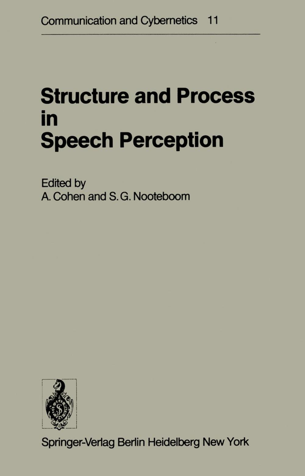 Big bigCover of Structure and Process in Speech Perception