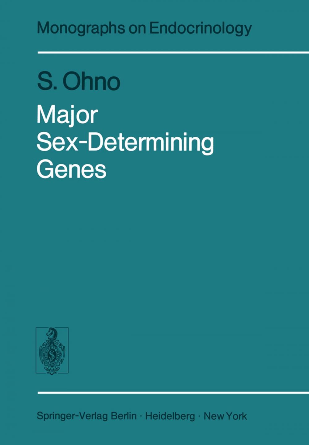 Big bigCover of Major Sex-Determining Genes