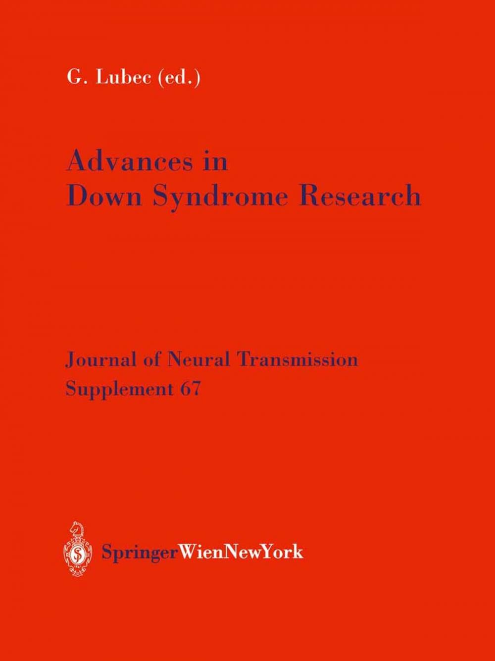 Big bigCover of Advances in Down Syndrome Research