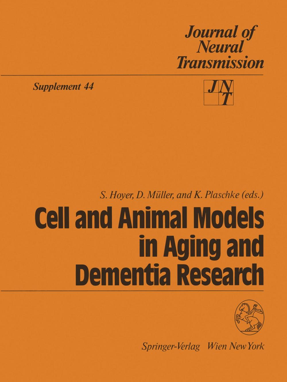 Big bigCover of Cell and Animal Models in Aging and Dementia Research