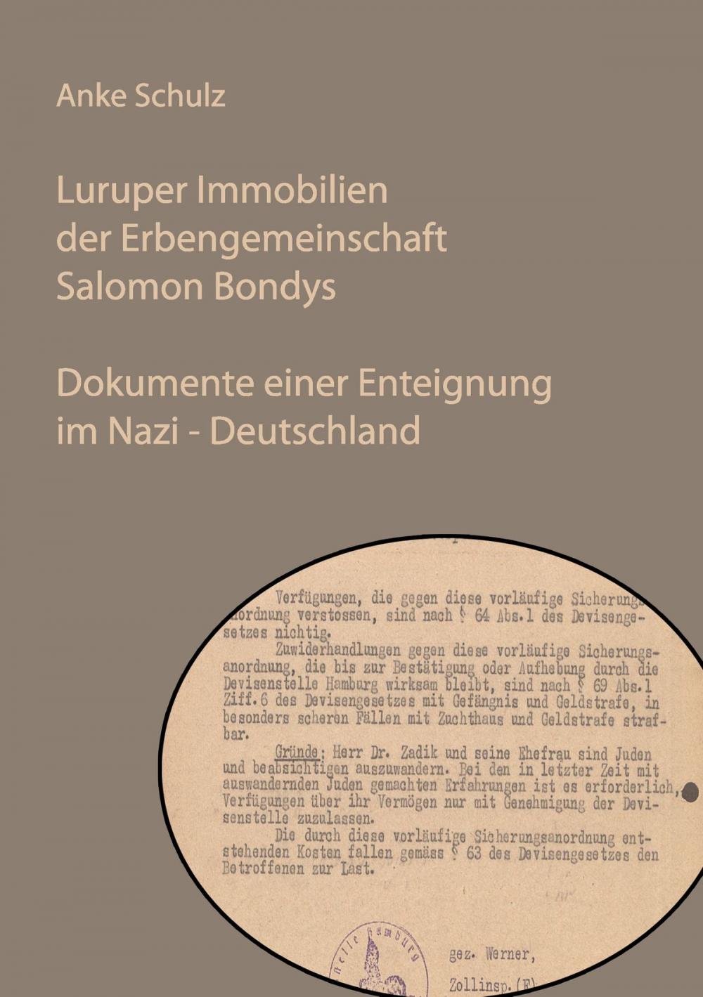 Big bigCover of Luruper Immobilien der Erbengemeinschaft Salomon Bondys